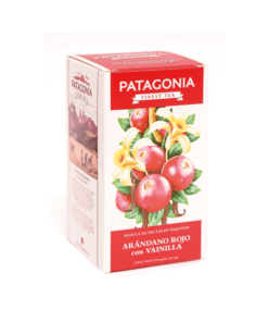 PATAGONIA TEA ARANDANO ROJO Y VAINILLA 20U