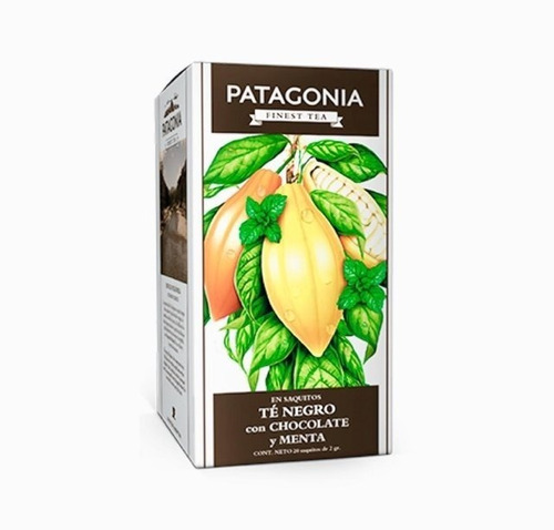 PATAGONIA TEA TE NEGRO CHOCO Y MENT 20U