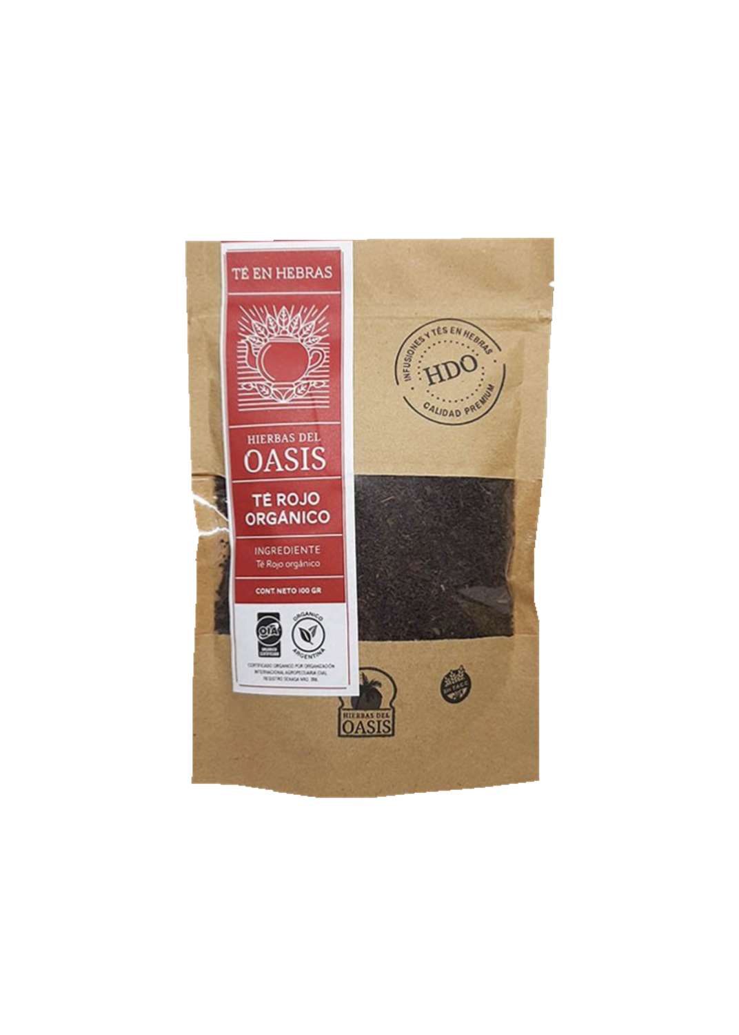 OASIS DOYPACK TE ROJO ORG 100G