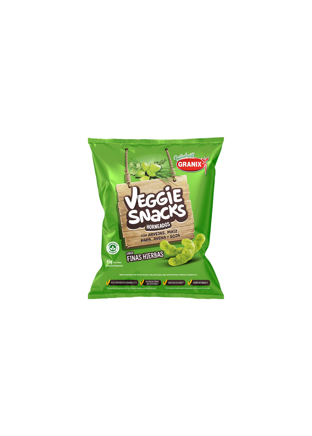 VEGGIE SNACKS S. F.HIERBAS 90G