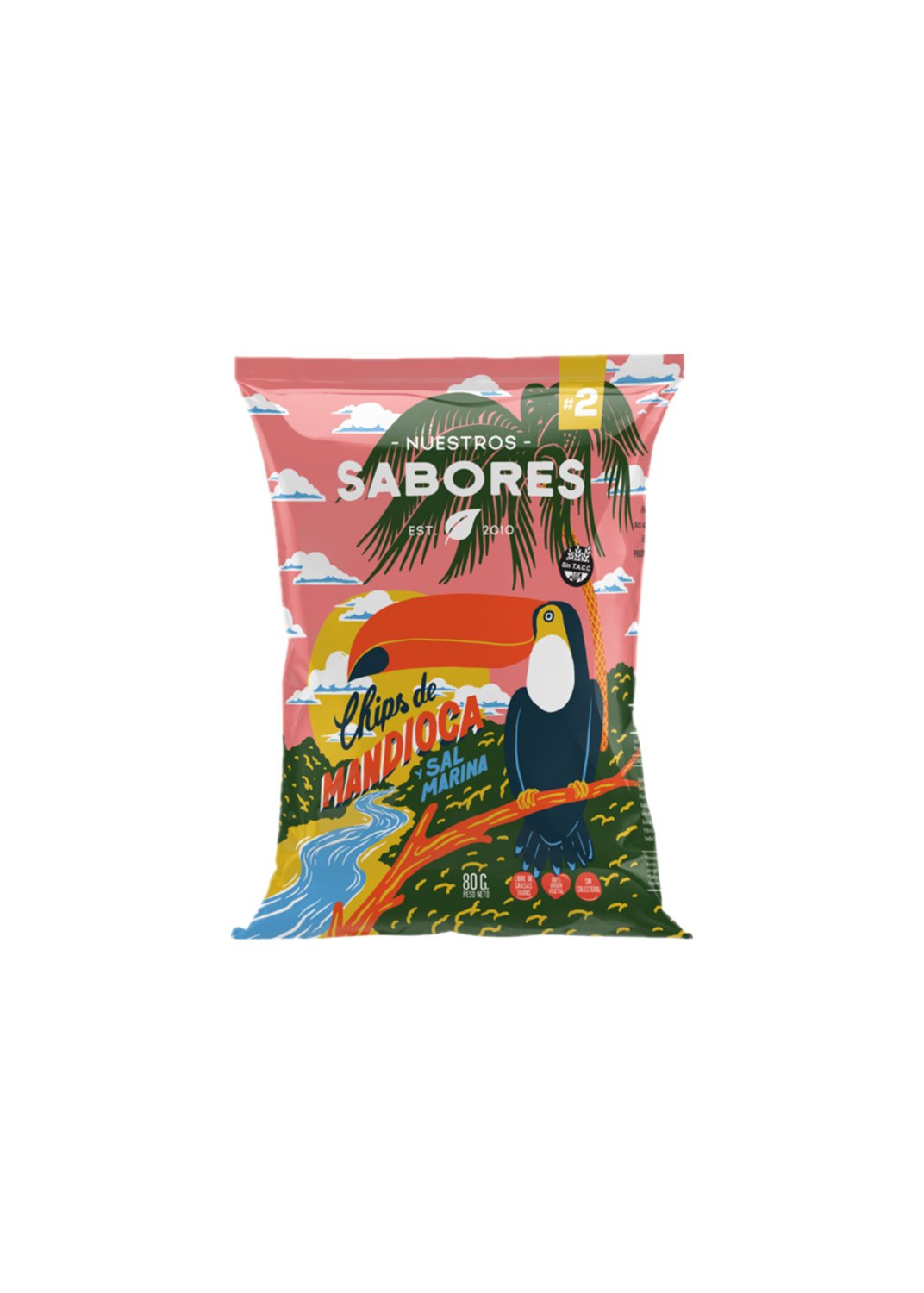 NUESTROS SABORES CHIPS DE MANDIOCA 80G