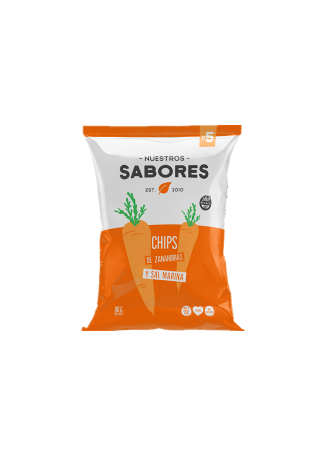 NUESTROS SABORES CHIP ZANAHORIA 80G