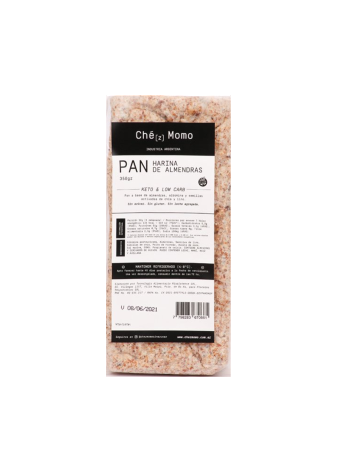 CHEZ MOMO PAN ALMENDRAS 350G