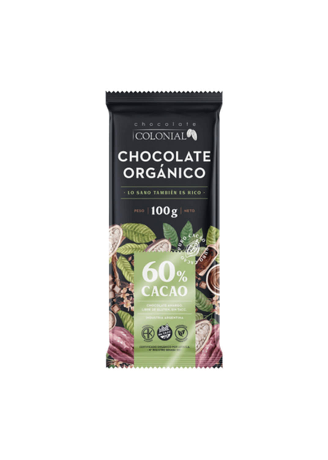 COLONIAL COLONIAL CHOCO ORGA 60%CACAO