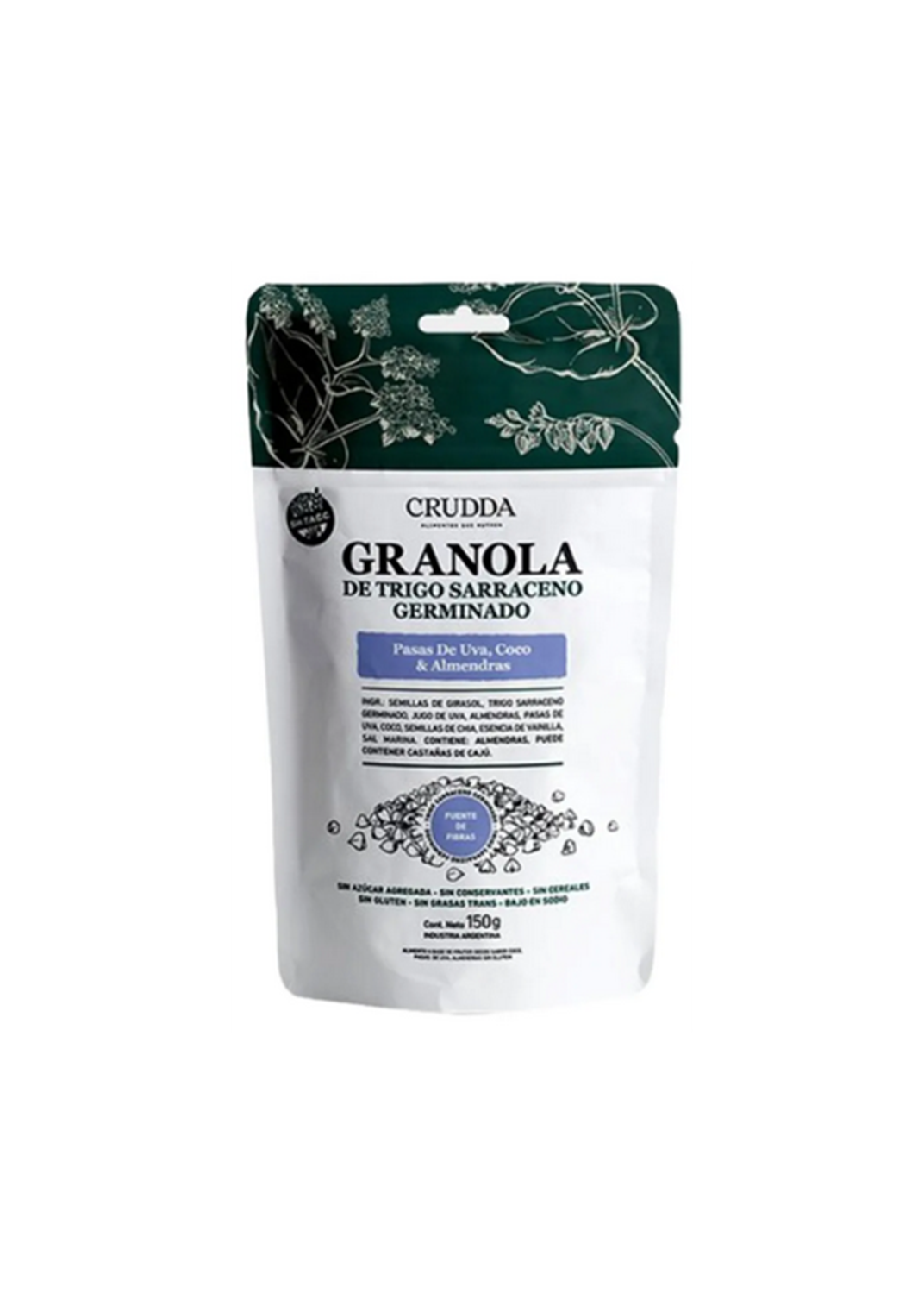 CRUDDA CRUDDA GRANOLA PASAS DE UVA