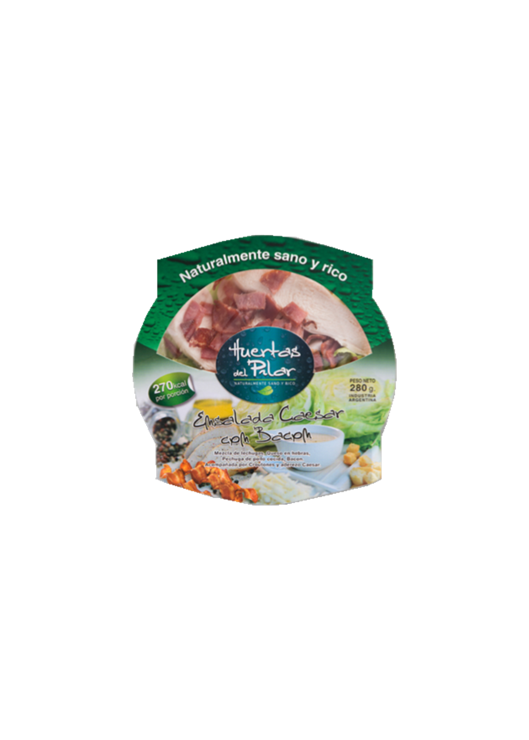 HUERTAS DEL PILAR ENSALADA CAESAR C/BACON 280G