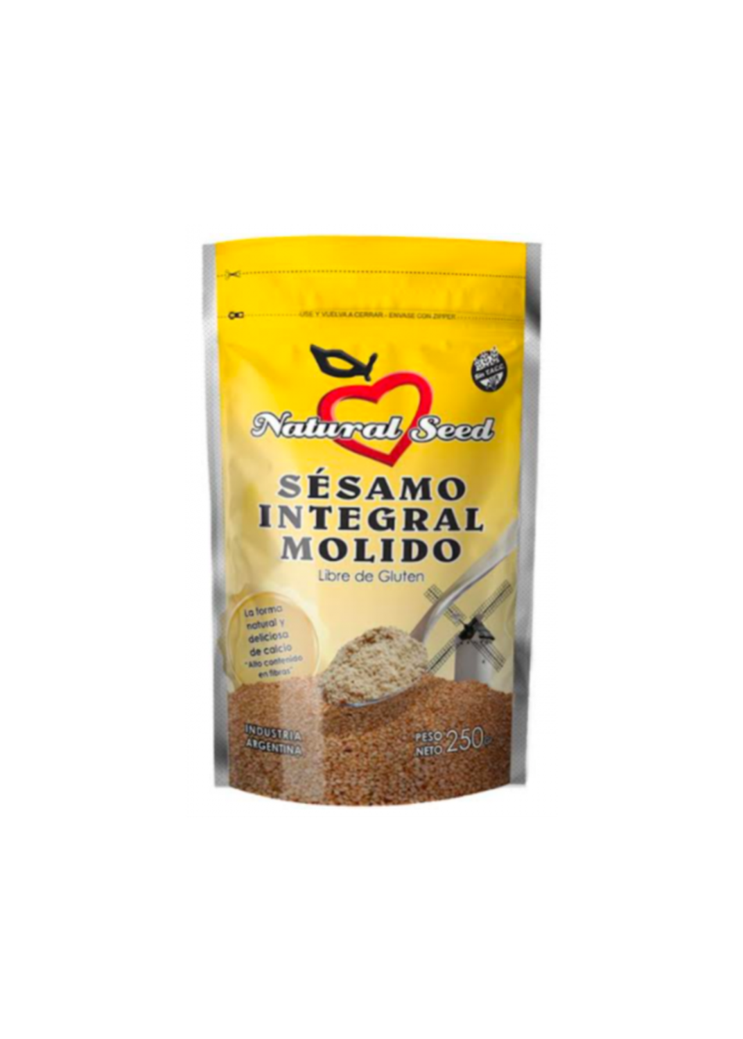 NATURAL SEED SESAMO INT MOLIDO 250G