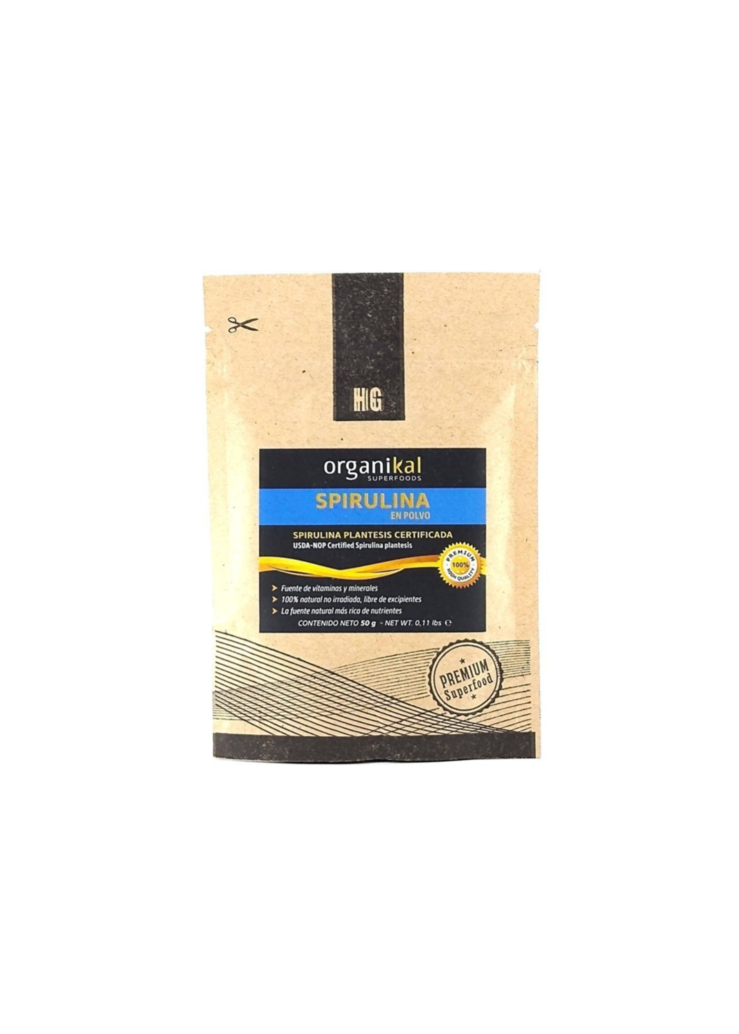 ORGANIKAL ORGANIKAL SPIRULINA EN POLVO 5