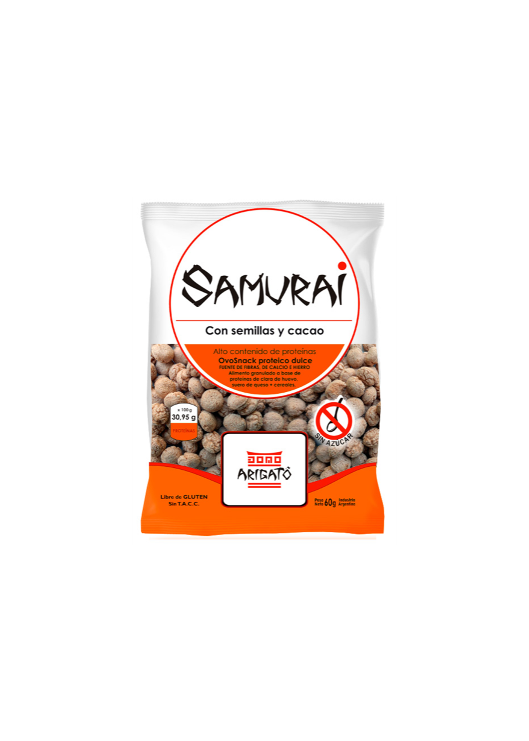 SAMURAI SAMURAI CON SEMILLAS Y CACAO