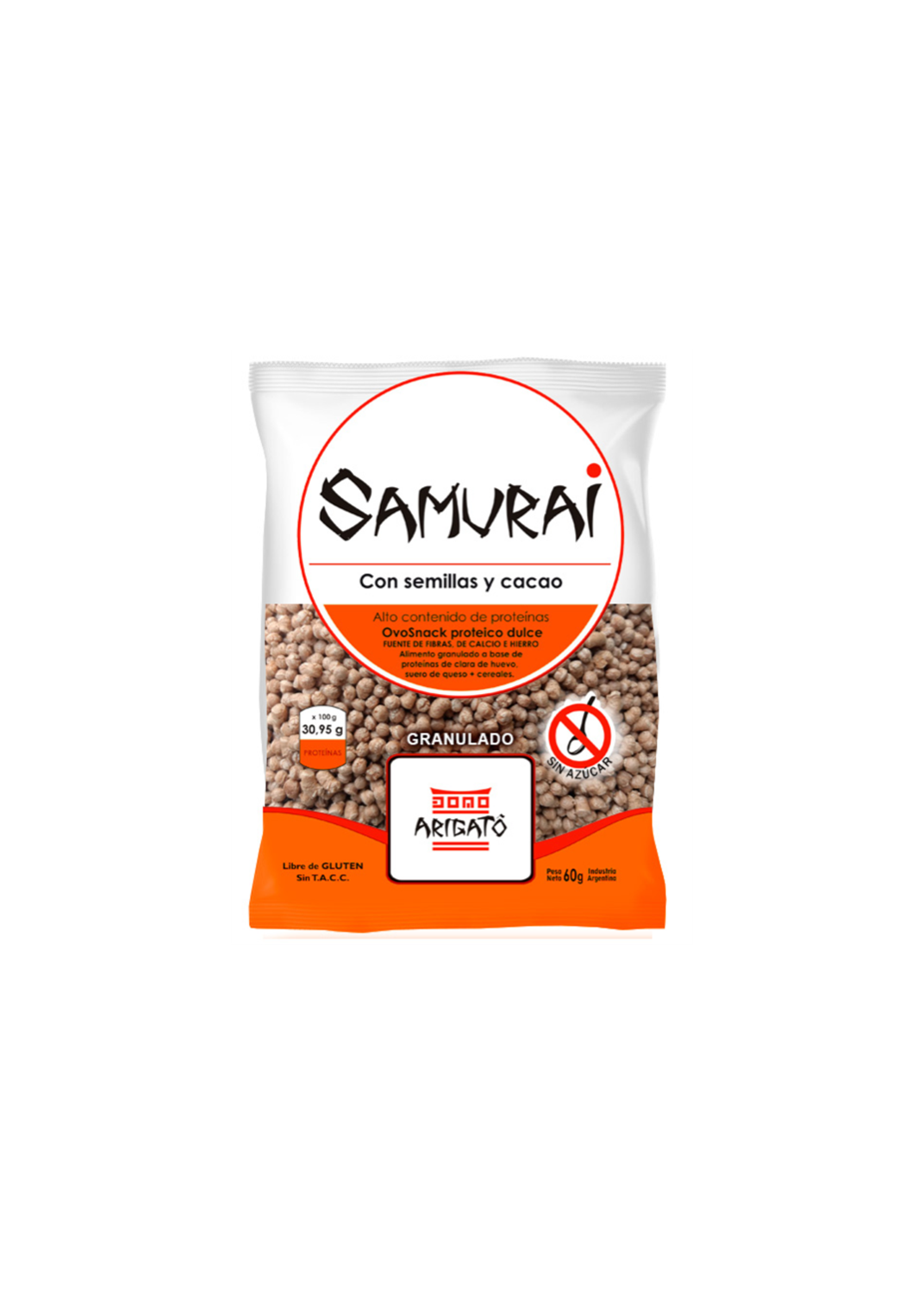 SAMURAI SAMURAI CON SEMILLAS Y CACAO