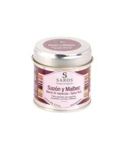 SAROS SAZON Y MALBEC LATA 60G