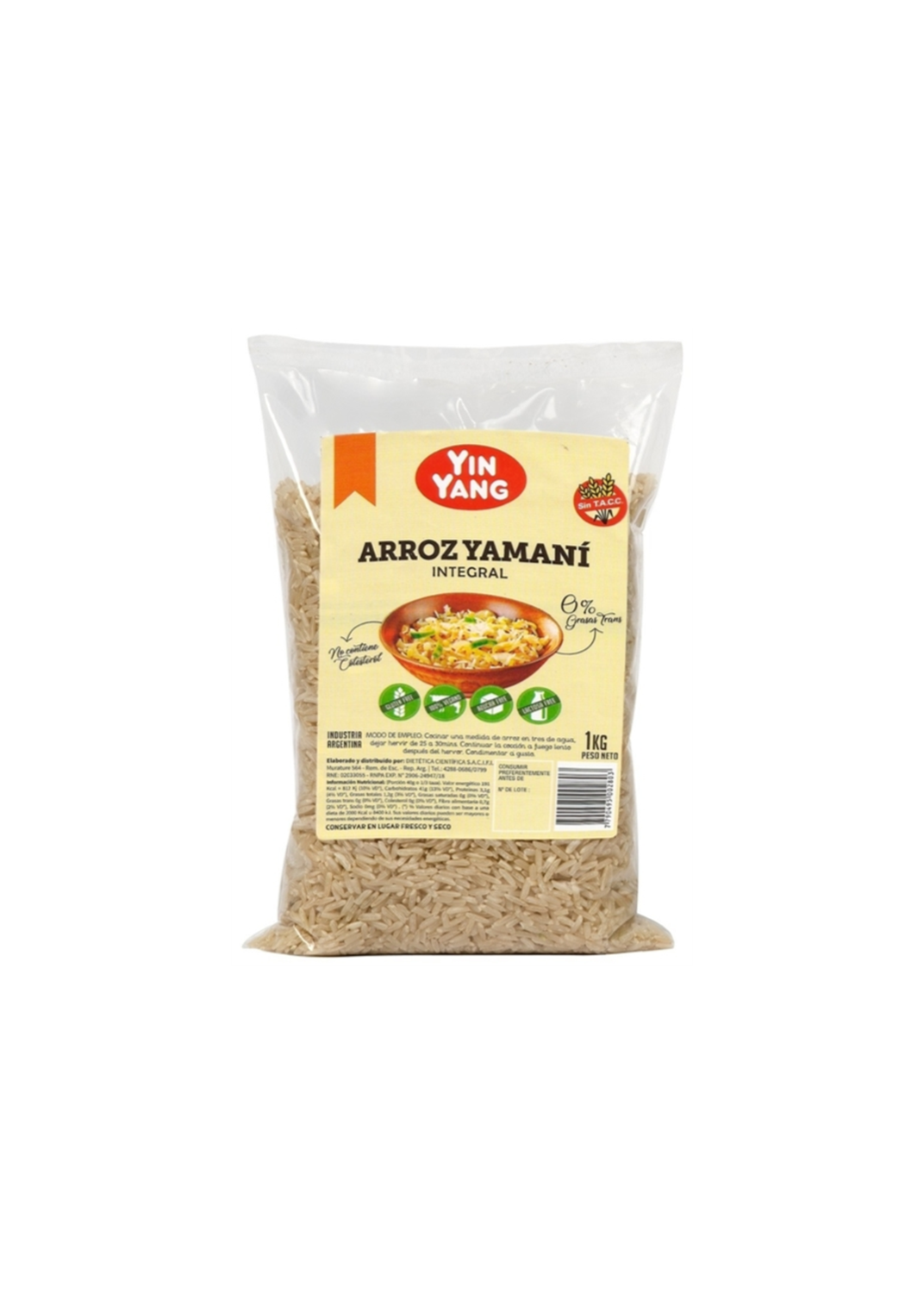 YIN YANG YIN YANG ARROZ YAMANI INTEGRA