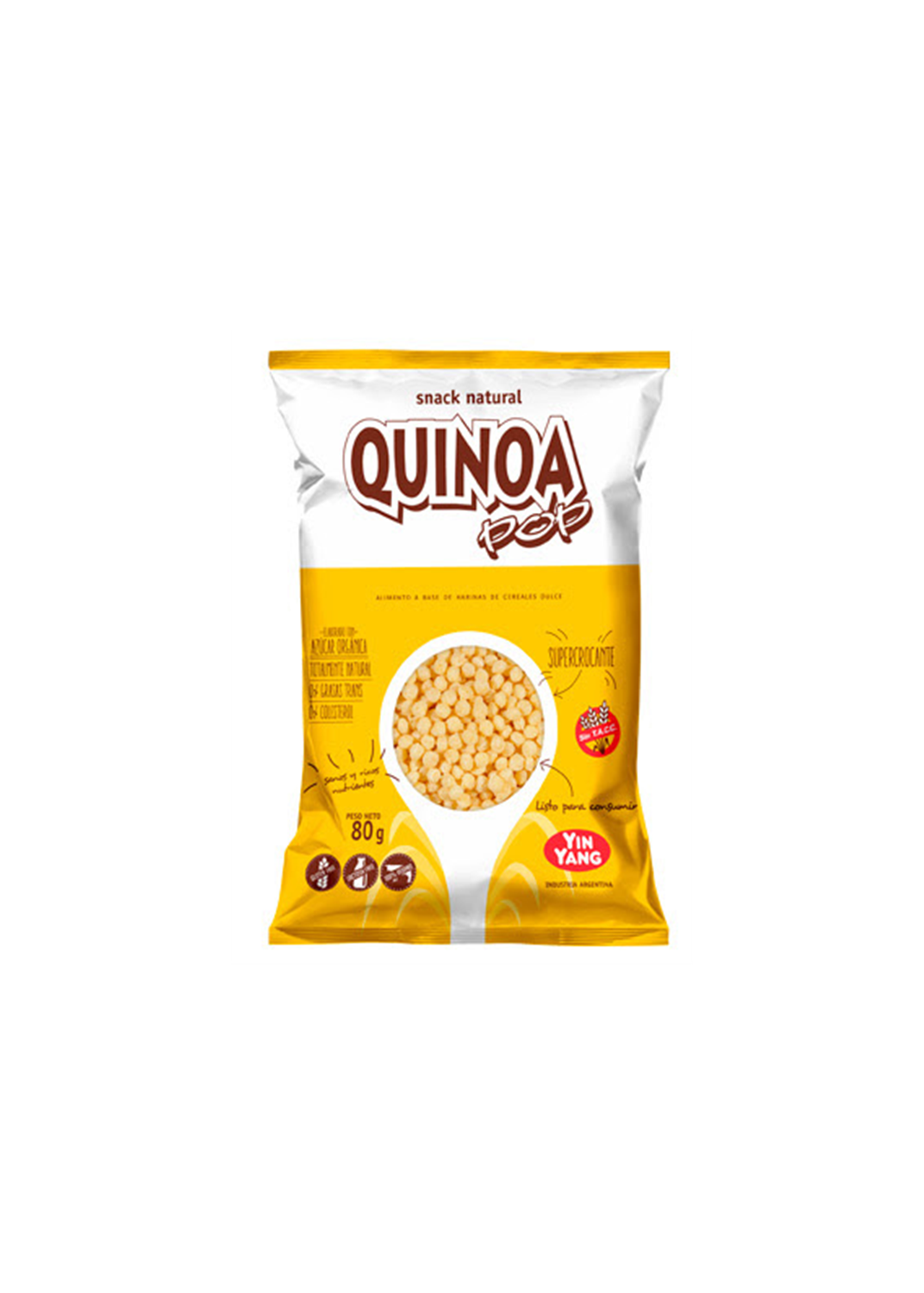 YIN YANG QUINOA POP APLV 80G