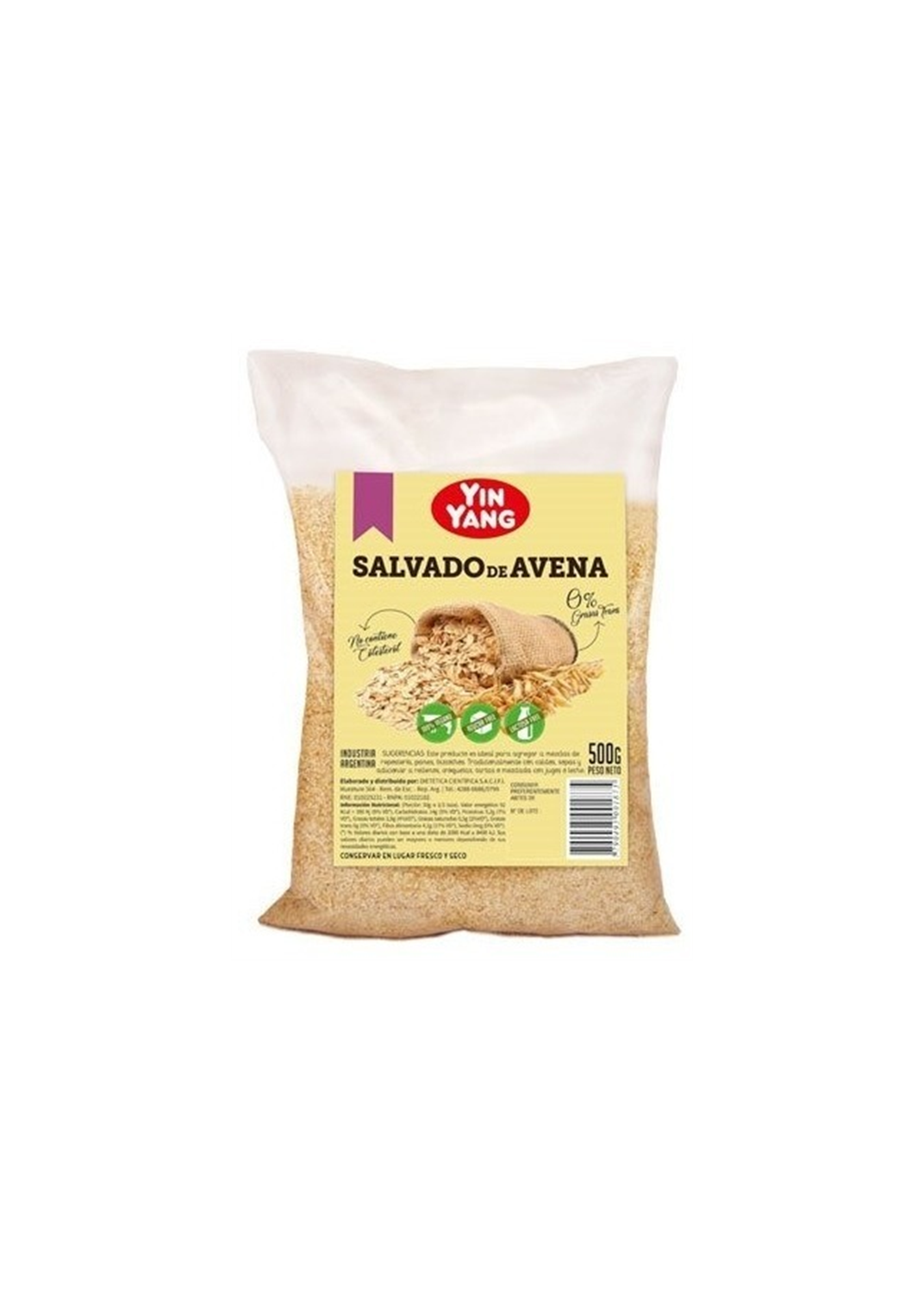 YIN YANG SALVADO DE AVENA 500G