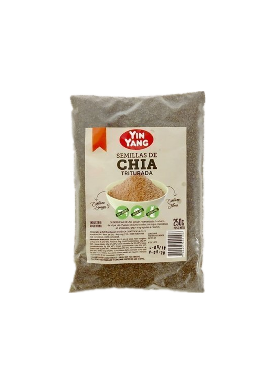 YIN YANG CHIA TRITURADA 250G APLV