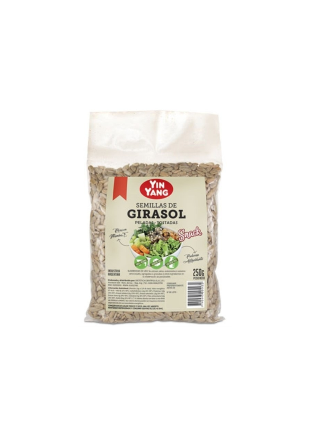 YIN YANG SEMILLA GIRASOL TOST DP 150G