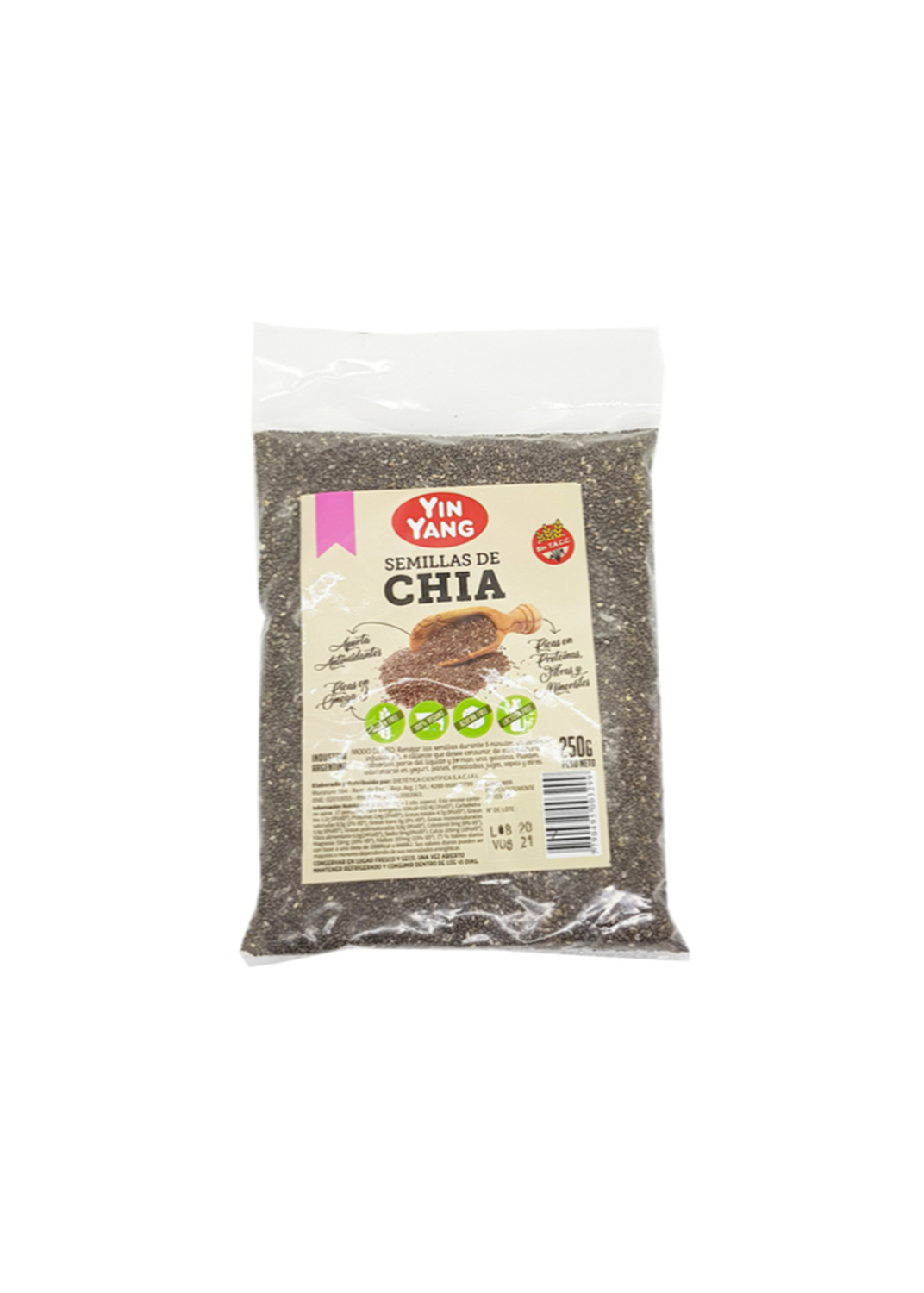 YIN YANG SEMILLAS DE CHIA DP 150G