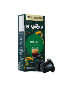 GIMOKA Capsula de Aluminio Brasile 10U