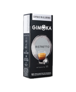 GIMOKA Capsula de Aluminio Ristretto 10U