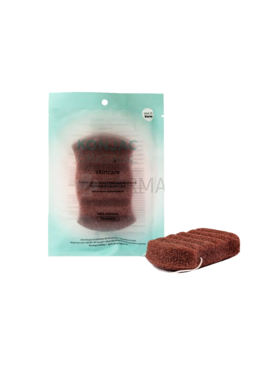 KONJAC ESPONJA CORPORAL ROJA 1U