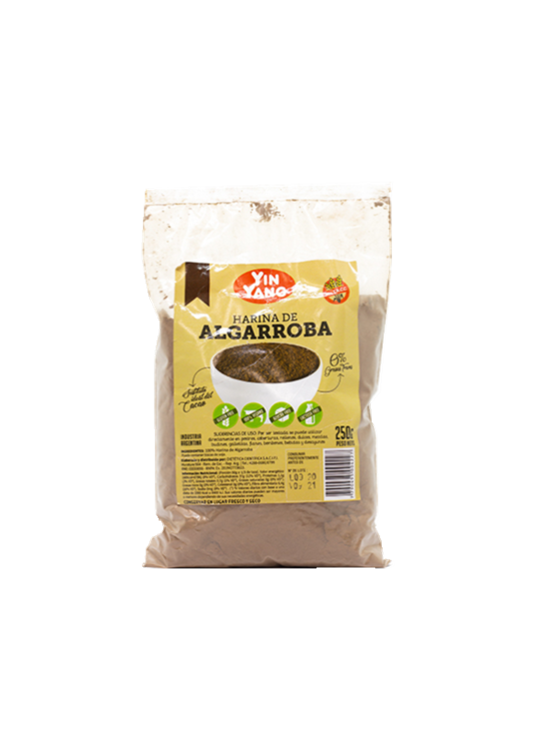 YIN YANG HARINA DE ALGARROBA 250G