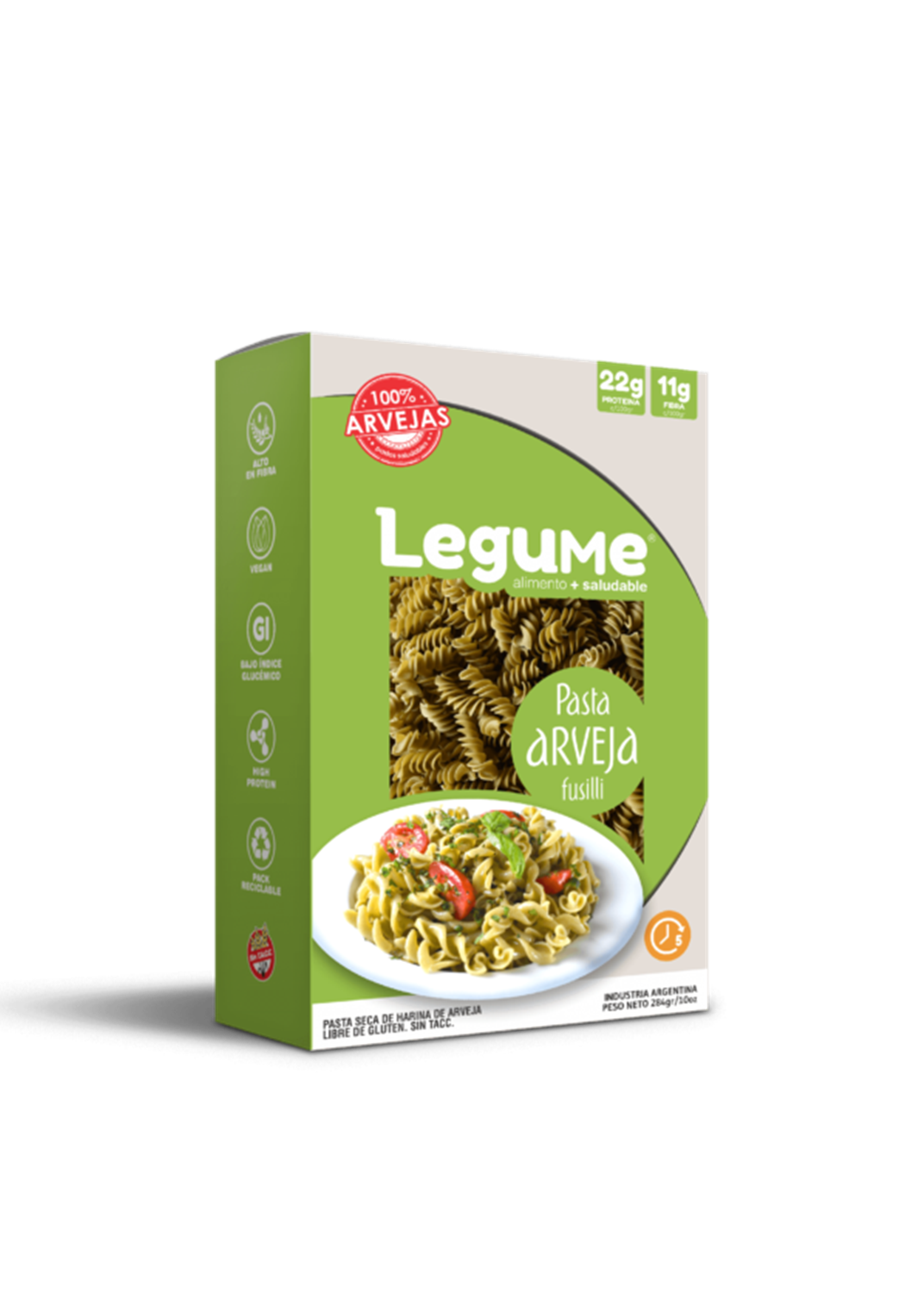 LEGUME FUSILLI ARVEJA 284G APLV