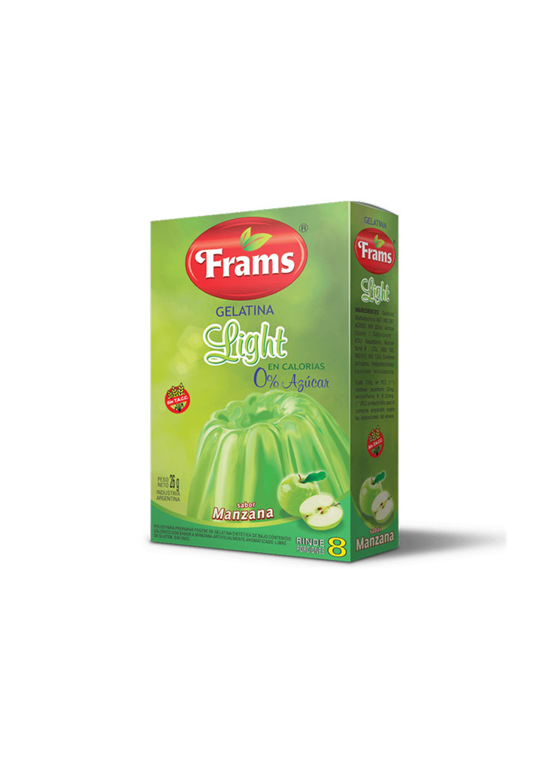 FRAMS GELATINA MANZANA 26G