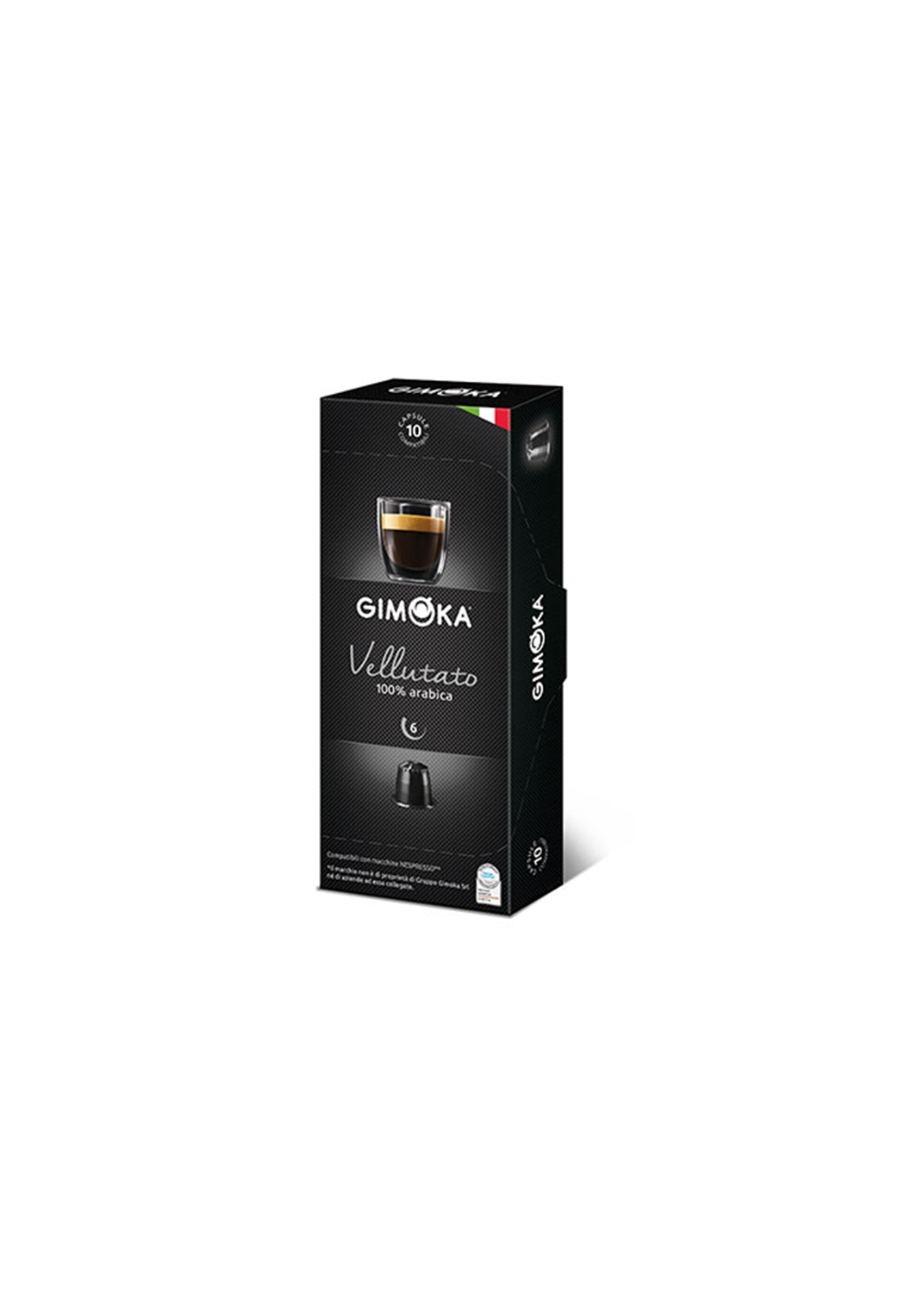 GIMOKA Capsulas Plásticas Vellutato 10U
