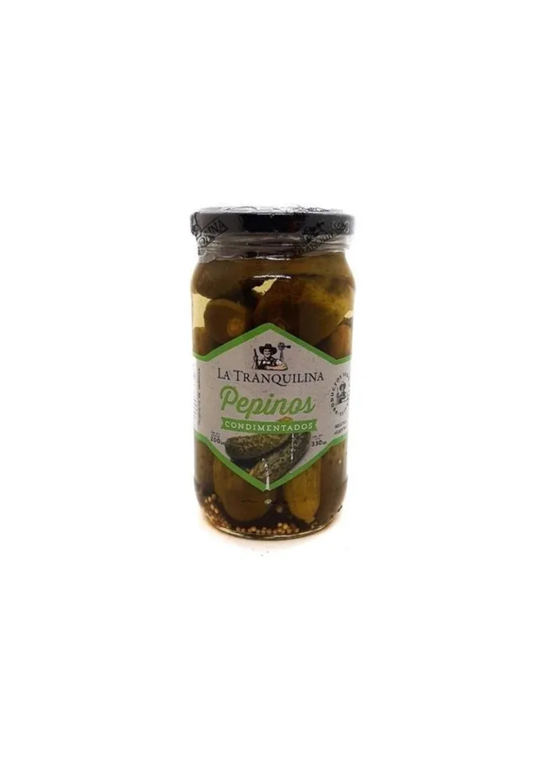 LA TRANQUILINA PEPINO CONDIMENTADOS 330G