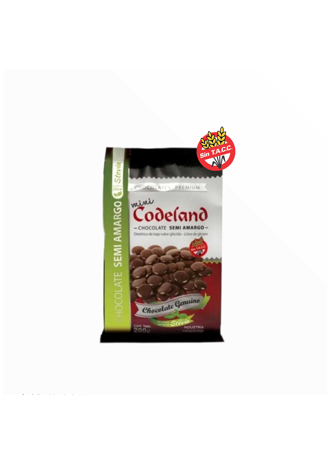 CODELAND CODELAND CHOCO SEMI STEVIA 20