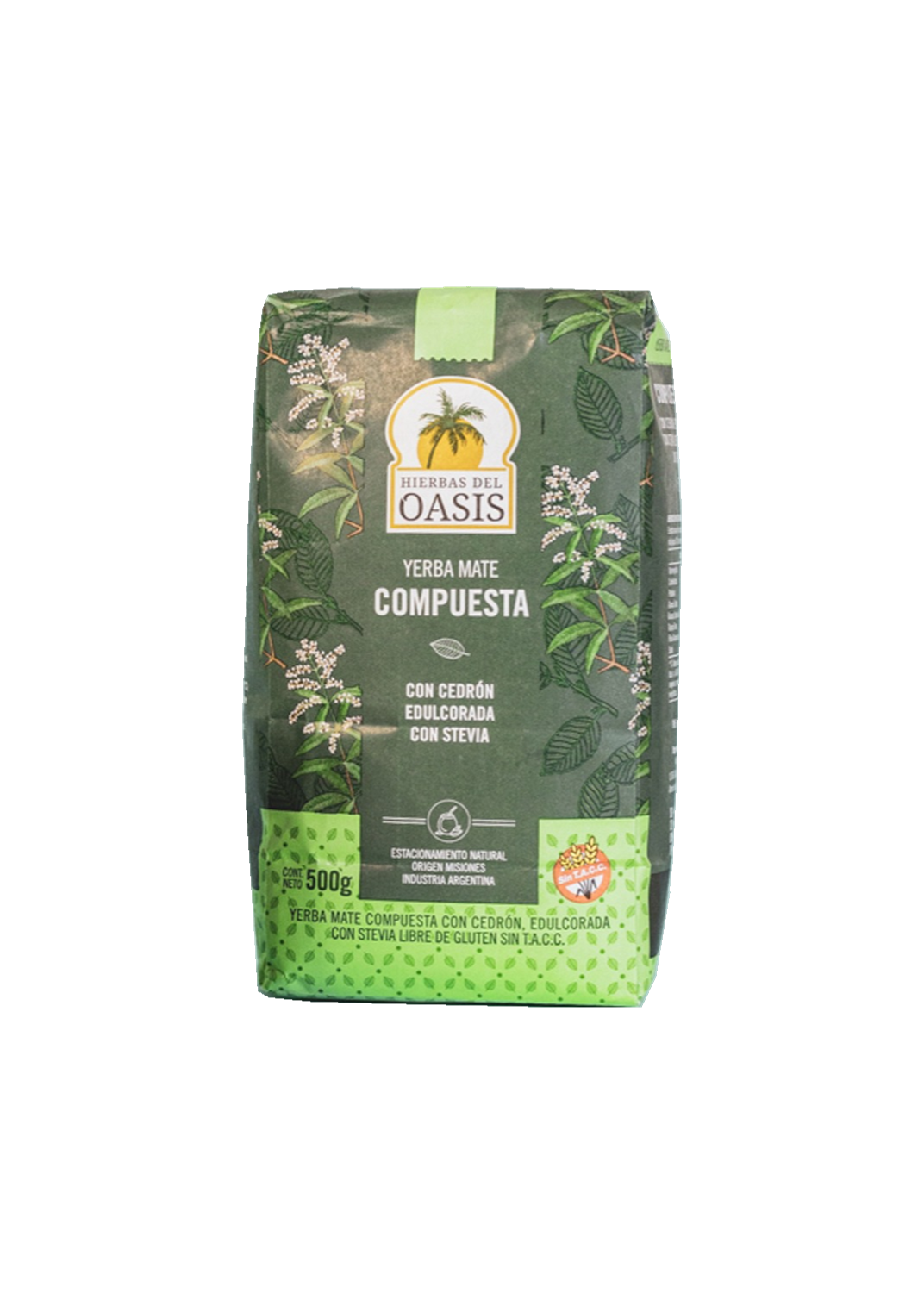 OASIS YERBA MATE C/STEVIA 500G