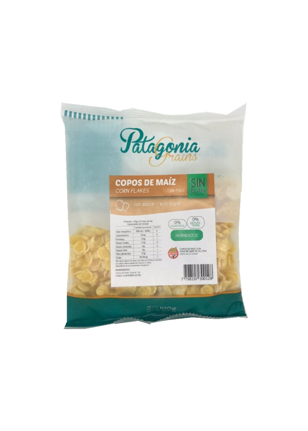 PATAGONIA GRAINS Copos de Maiz Con Azucar 100G