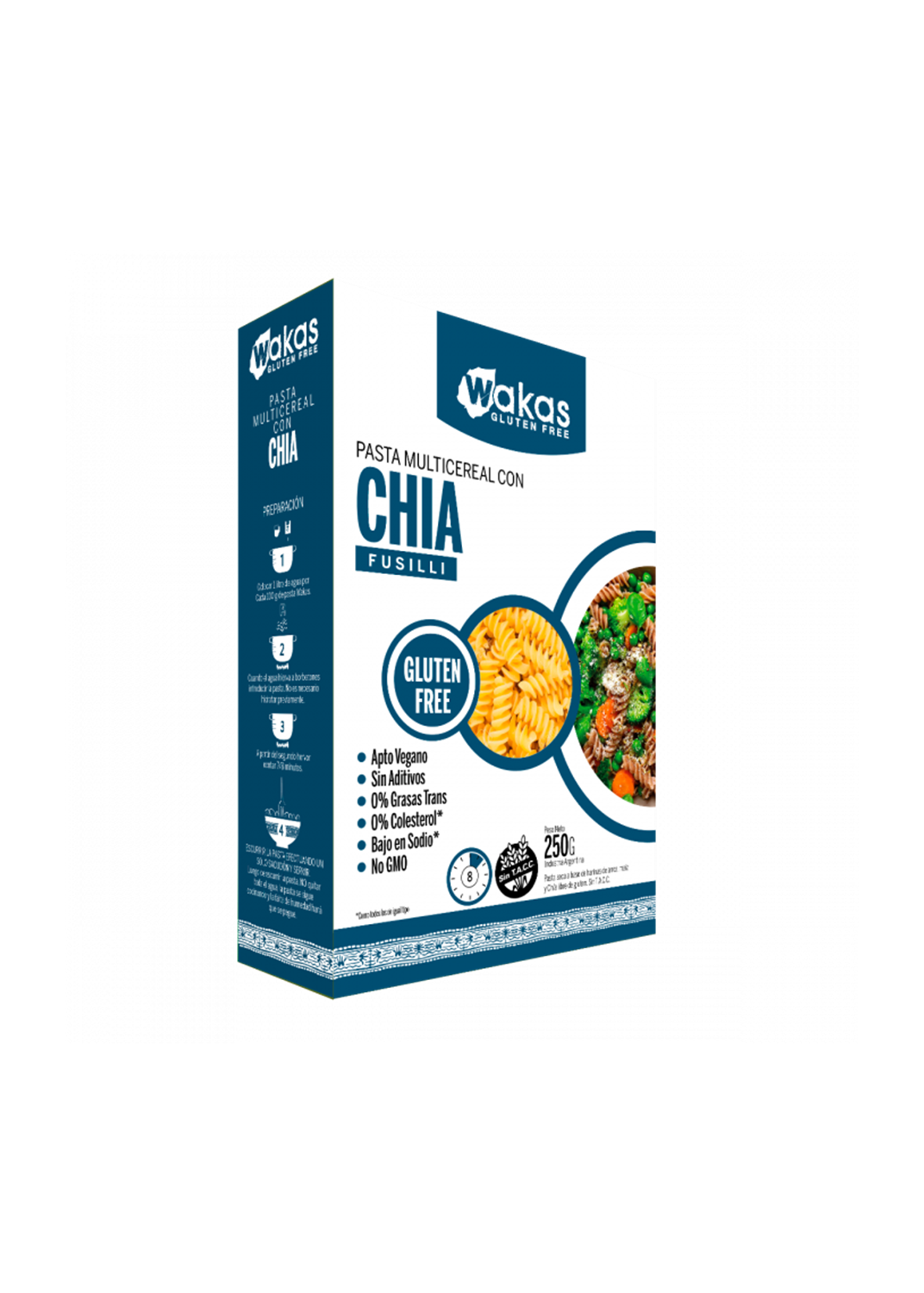 WAKAS FUSILLI CHIA 250G APLV