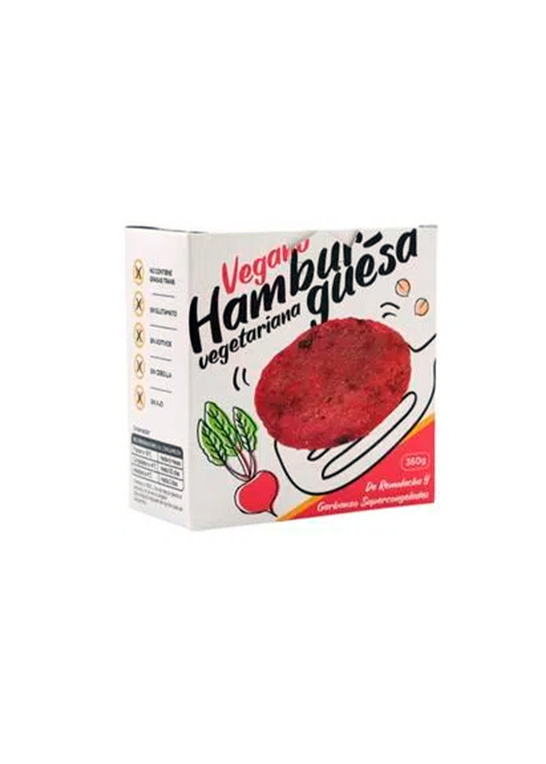 NUTRILEZA Hamburguesa Vegetariana Remolacha y Garbanzo 360G