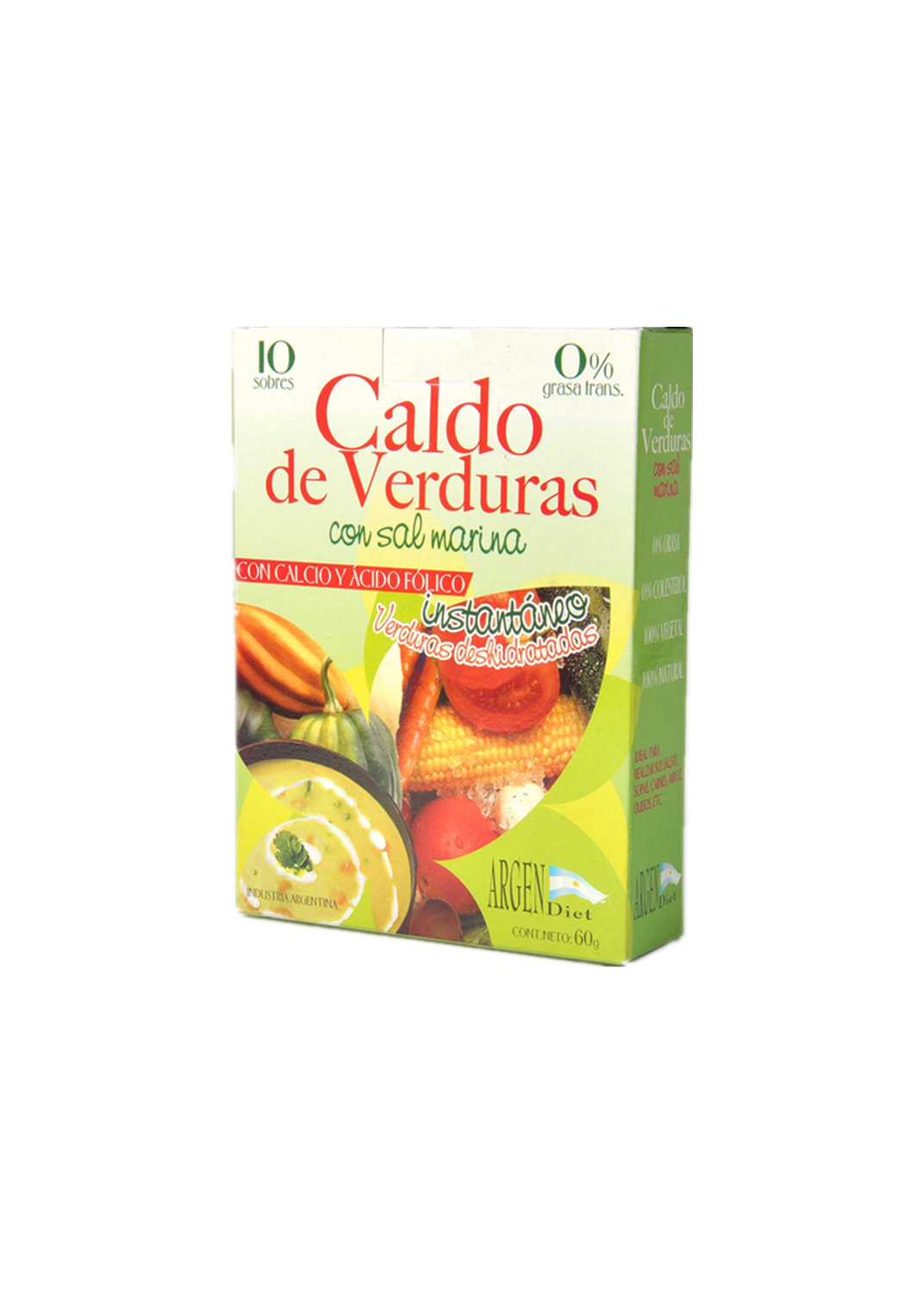 ARGENDIET CALDO DE VERDURA SIN SAL 10S