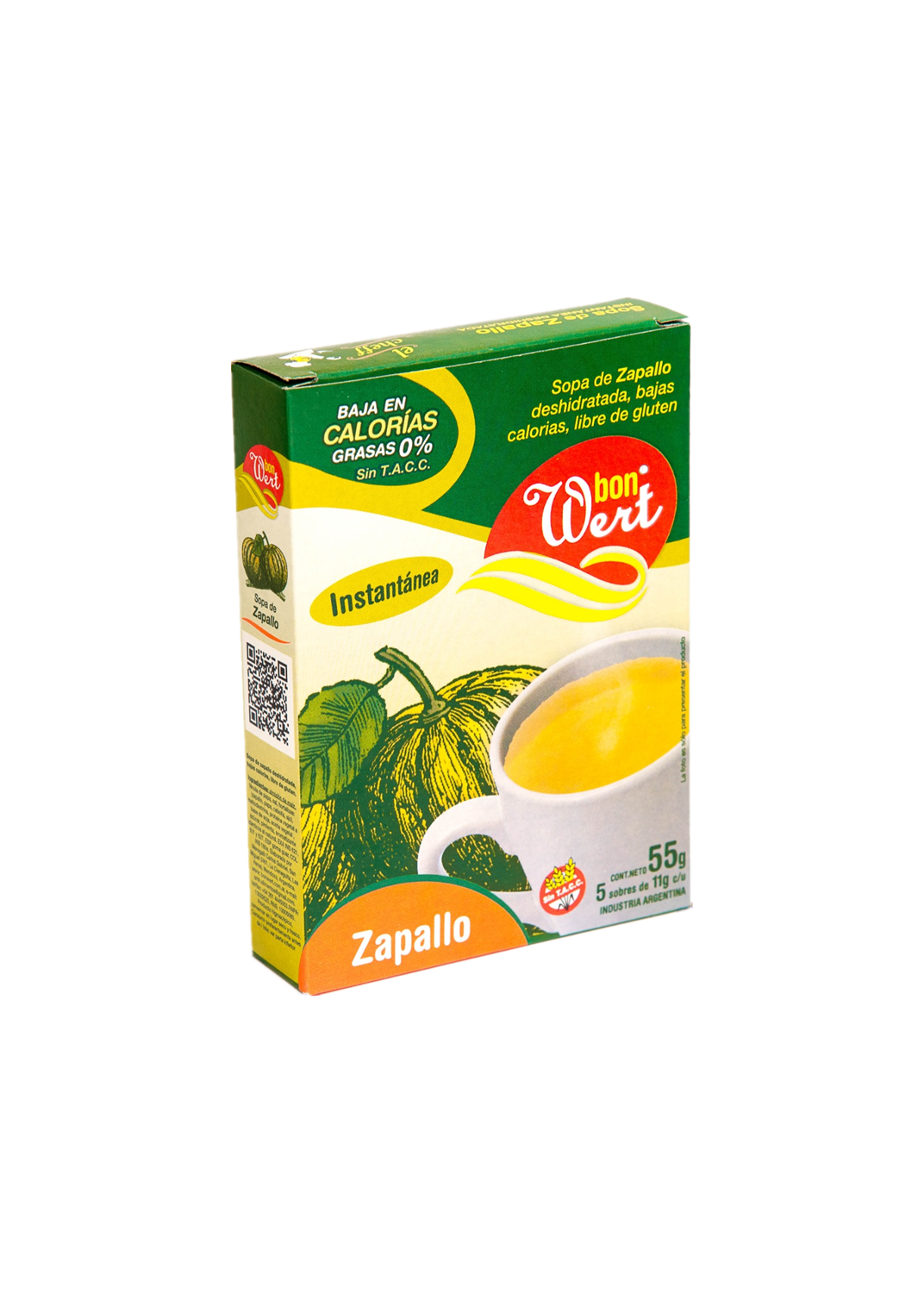 BON WERT SOPA ZAPALLO 55G