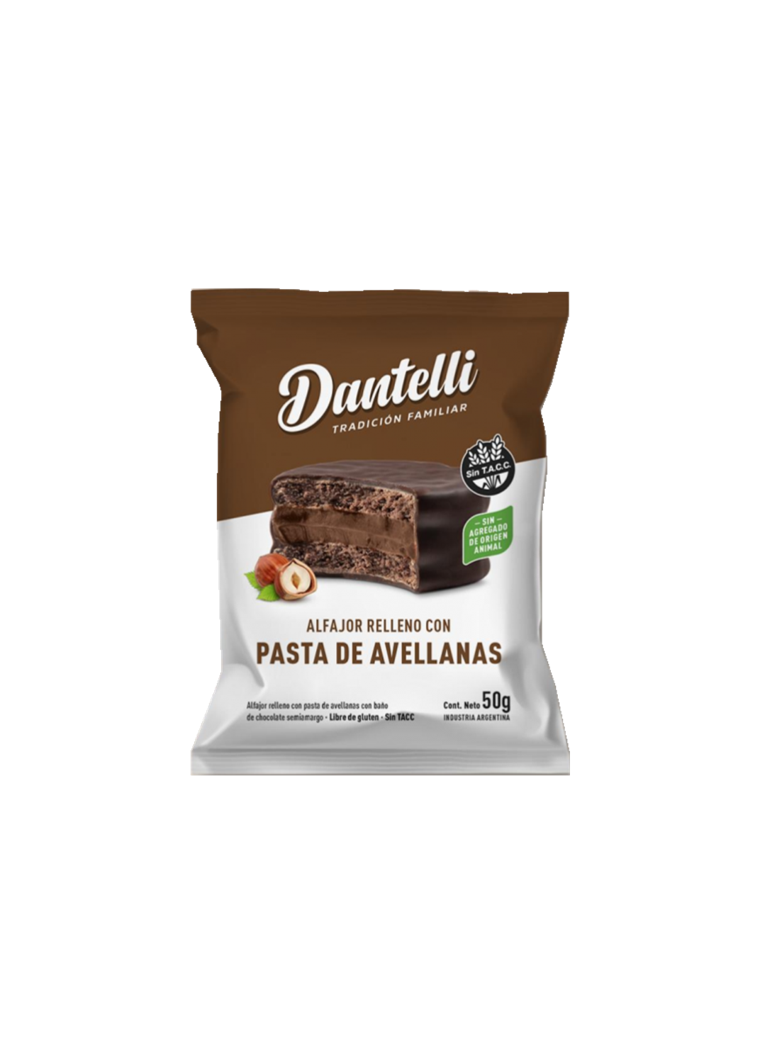 DANTELLI DANTELLI ALFAJOR AVELLANA 50G