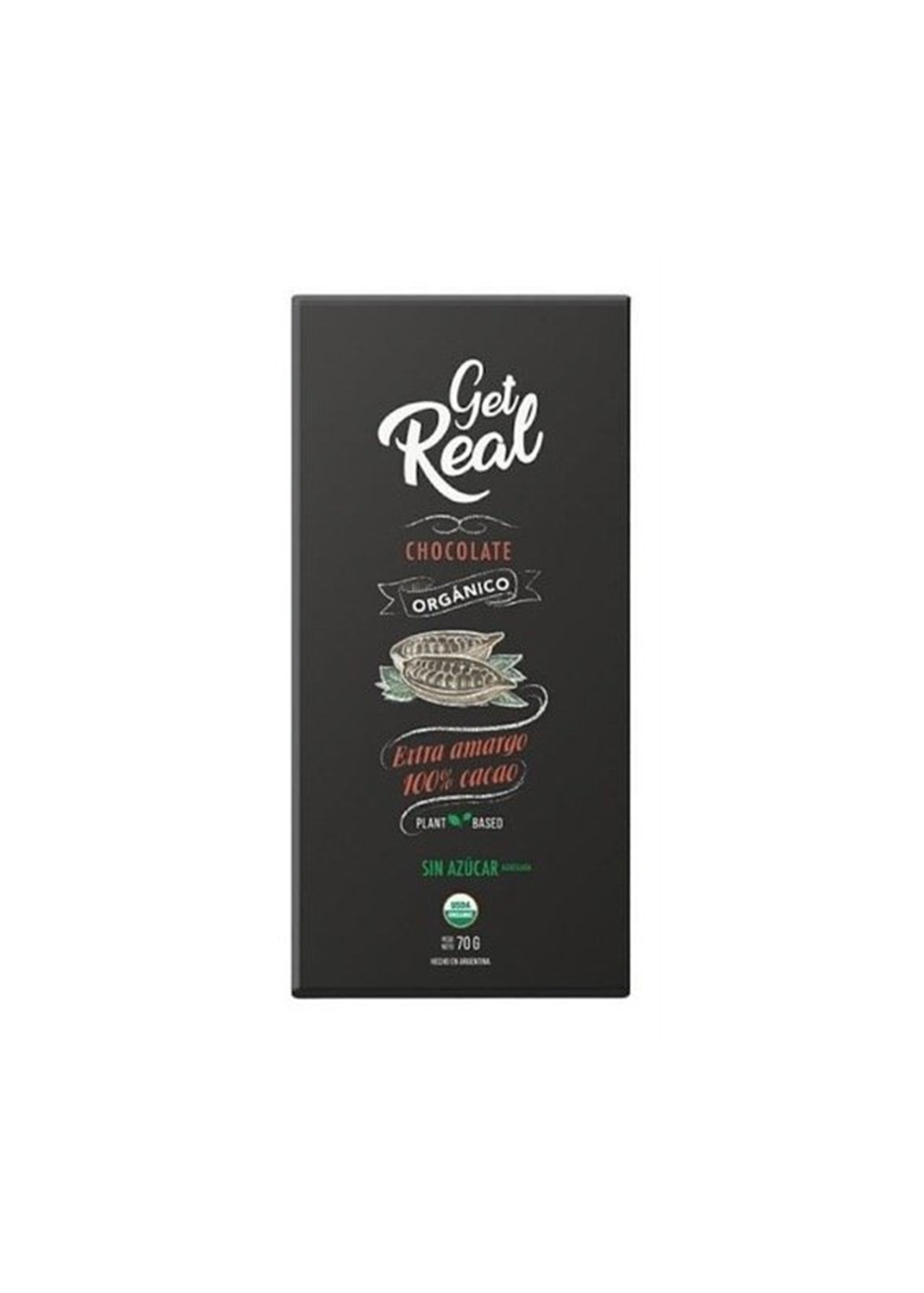 GET REAL GET REAL CHOCO 100% S/A 70G