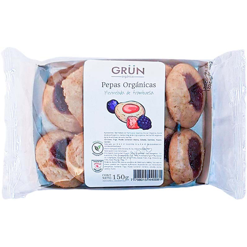 GRUN GRUN PEPAS MEMBRILLO ORG