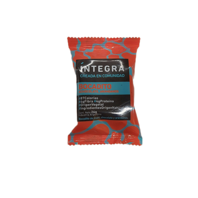 INTEGRA Bocadito chocolate arandano 26grs