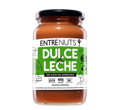 ENTRE NUT Dulce de leche sin azúcar 445grs