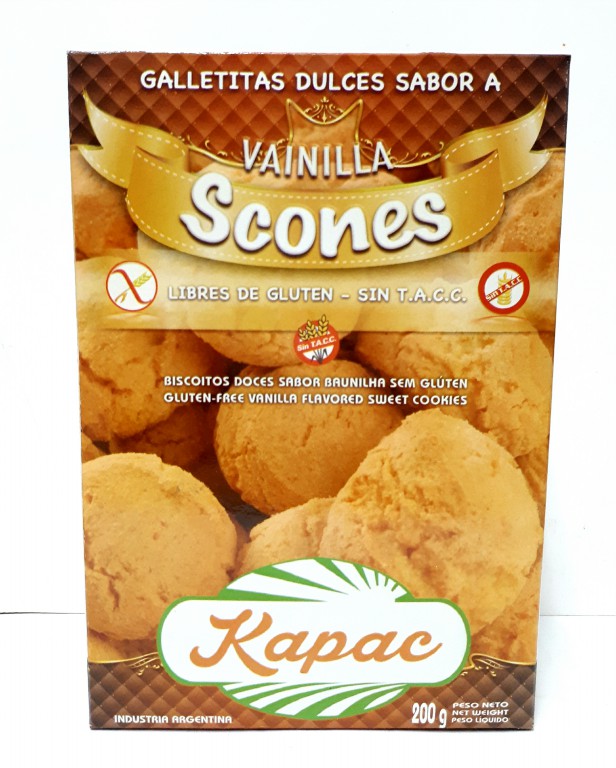KAPAC KAPAC SCONES VAINILLA 200G