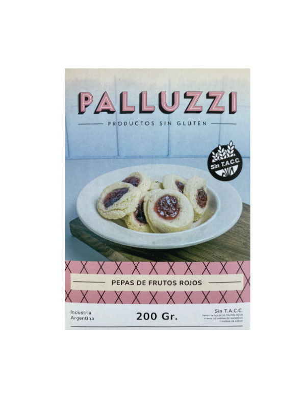PALLUZZI Pepas frutos rojos 200grs
