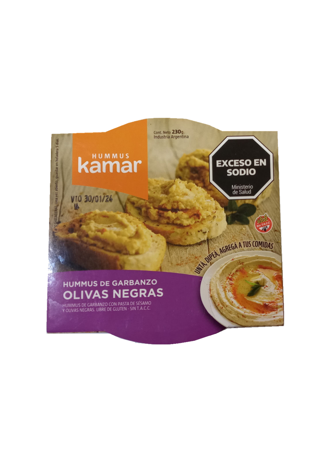 KAMAR KAMAR HUMMUS OLIVAS NEGRAS