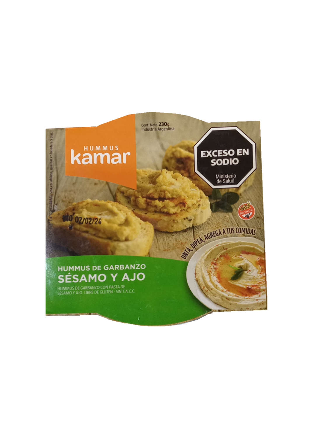 KAMAR KAMAR HUMMUS C/SESAMO Y AJ