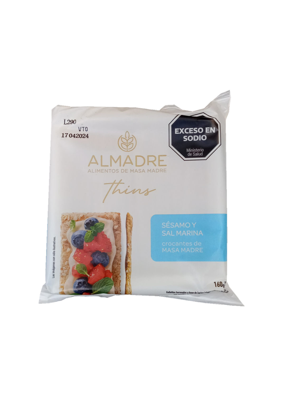 ALMADRE THINS SESAMO 160G