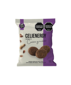 CELIENERG Galleta cacao y mani 150G