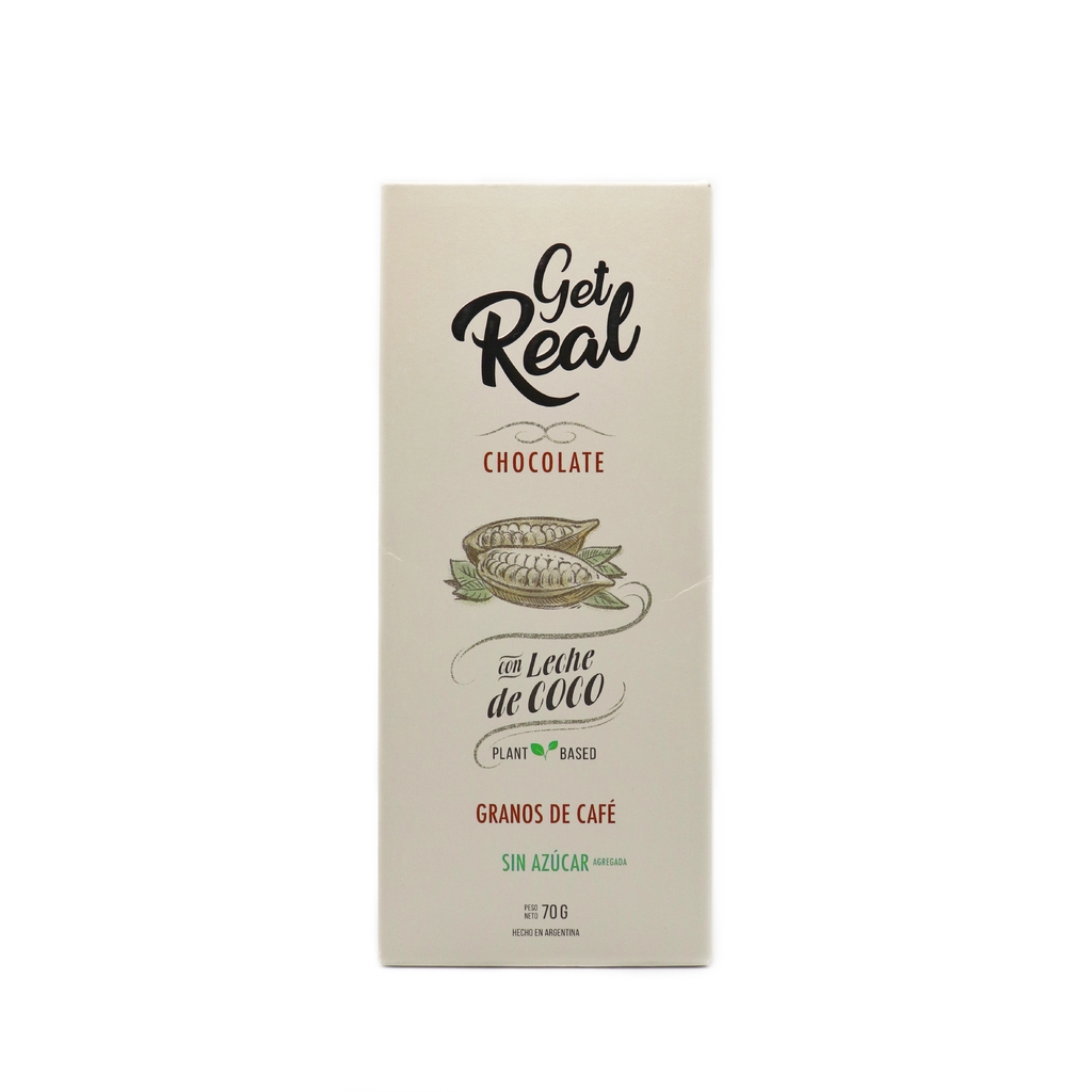 GET REAL GET REAL CHOCO LECHE COCO GR