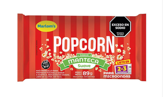 MARLOMS POPCORN MANTECA SUAVE 89G