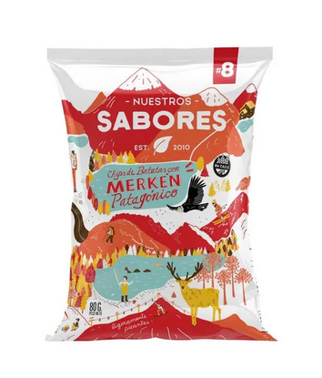 NUESTROS SABORES CHIPS BATATA MERKEN 80G
